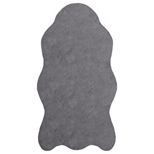 Louis Casa Bunny Antrasit En Trend Post Halı Peluş Halı Yıkanabilir Kaymaz Taban Yatak Odası 160x230 cm
