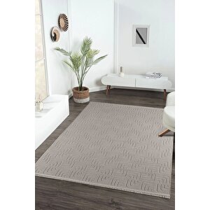 Enti Prag 9212 Bej Halı Yolluk Modern Salon Halısı Antre Hol 120x350 cm