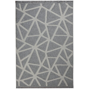 Enti Togo 7501 Gri Hav Toz Vermez Hasır Dokulu Koridor Mutfak Salon Kesme Halı 80x200 cm