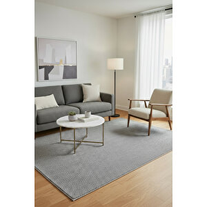 Antik 1810 Gri Hav Toz Vermez Kolay Temizlenen Salon Halısı Yolluk Koridor Halısı 80x450 cm