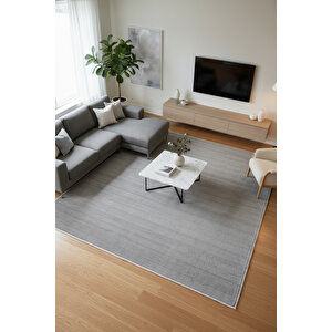Antik 1809 Gri Hav Toz Vermez Kolay Temizlenen Salon Halısı Yolluk Koridor Halısı 200x290 cm