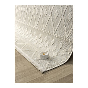 Seyran Loopy 620 Krem - Bej Halı Ince Mutfak Kilim Salon Kesme Halı Yolluk Koridor Halısı 120x200 cm