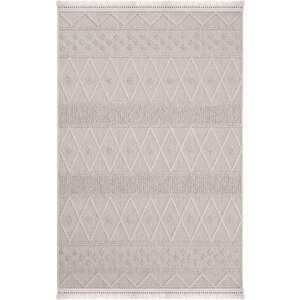 Seyran Loopy 620 Krem - Bej Halı Ince Mutfak Kilim Salon Kesme Halı Yolluk Koridor Halısı 120x200 cm