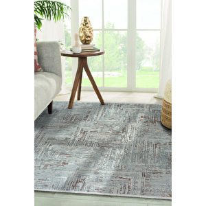 Madrid 1005 Vizon Halı Kilim Kaymaz Taban Salon Mutfak Kesme Yolluk Makine Halısı 80x150 cm