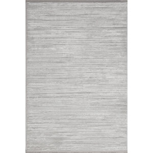 Luxess Nova 1123 Gri Halı Kilim Kaymaz Taban Yıkanabilir Salon Mutfak Kesme Yolluk 120x500 cm