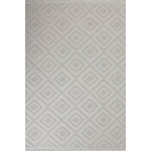 Luxess Dizayn 1089 Krem Kaymaz Taban Kesme Yolluk Mutfak Halısı Modern Salon Halısı 160x300 cm