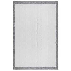 Woolhome Naturel Sisal 2001 Krem Antrasit Kolay Temizlenebilen Kaymaz Salon Mutfak Halısı 80x300 cm