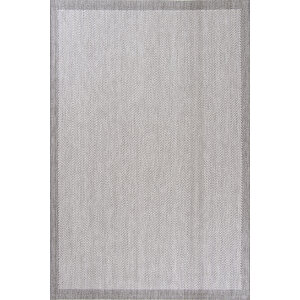 Enti Nova 2002 Gri Mutfak Halısı Yıkanabilir Sisal Görünümlü Mutfak Kilimi Çerçeveli Kaymaz Yolluk 100x300 cm