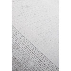 Enti Nita 1201 Gri̇ Hav Toz Vermez Kolay Temizlenen Salon Halısı Yolluk Koridor Halısı 80x150 cm