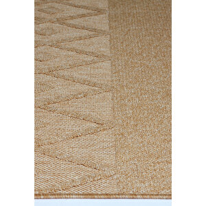 Seyran Loopy 620 Bej Halı Ince Mutfak Kilim Salon Kesme Halı Yolluk 160x250 cm