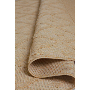 Seyran Loopy 620 Bej Halı Ince Mutfak Kilim Salon Kesme Halı Yolluk 160x250 cm