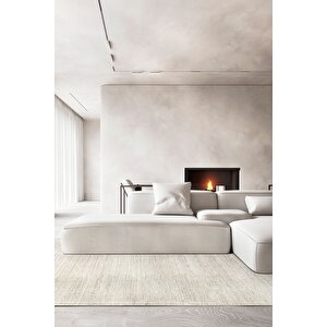 Enti Naturel 1702 Vizon Yumuşak Dokulu Parlak Görünümlü Halı Kesme Yolluk 160x250 cm