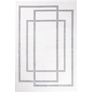 Enti Nita 1206 Gri Hav Toz Vermez Kolay Temizlenen Salon Halısı Yolluk Koridor Halısı 120x180 cm