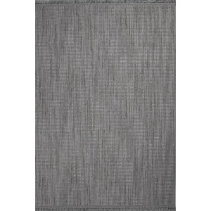 Enti Piana 1105 Gri Halı Kilim Kaymaz Taban Yıkanabilir Salon Mutfak Kesme Yolluk 100x500 cm