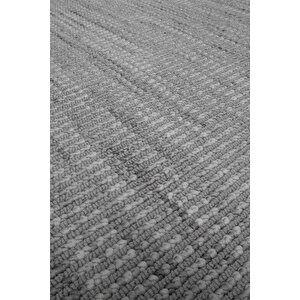 Enti Piana 1105 Gri Halı Kilim Kaymaz Taban Yıkanabilir Salon Mutfak Kesme Yolluk 100x500 cm