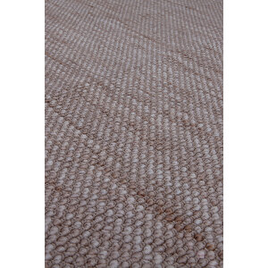 Enti Piana 1104 Bej Halı Kilim Kaymaz Taban Yıkanabilir Salon Mutfak Kesme Yolluk 100x400 cm