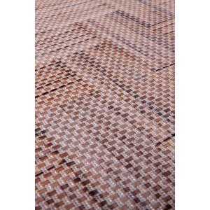 Decoser Hasır 8051 Kahve Halı Kilim Kaymaz Taban Salon Mutfak Kesme Yolluk 100x300 cm