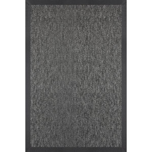 Bombay 664 Antrasit Hav Toz Vermez Kolay Temizlenen Hasır Doku Sisal Halı 160x200 cm