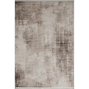 Luxess Valeria 1071 Bej Halı Kilim Kaymaz Taban Yıkanabilir Salon Mutfak Kesme Yolluk 80x200 cm