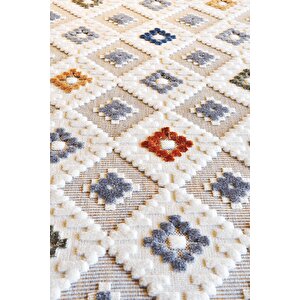 Enti Polo 7806 Multi Iskandinav Salon Halısı Yumuşak Çocuk Odası Kesme Halı Yolluk 160x250 cm
