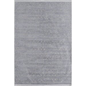 Enti Terrace 8205 Gri Iskandinav Halı Yıkanabilir Kesme Yolluk Koridor Kaymaz Çocuk Odası 80x250 cm