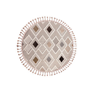 Enti Bonn 8804 Gri Daire Iskandinav Halı Salon Halısı Kesme Halı Yolluk 80x80 cm