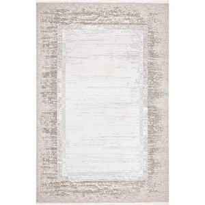 Luxess Valeria 1072 Bej Halı Kilim Kaymaz Taban Yıkanabilir Salon Mutfak Kesme Yolluk 120x180 cm