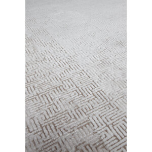 Luxess Valeria 1072 Bej Halı Kilim Kaymaz Taban Yıkanabilir Salon Mutfak Kesme Yolluk 120x180 cm