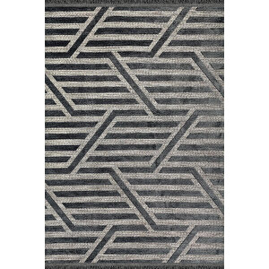 Decoser Hereke 061 Antrasit Hav Toz Vermez Salon Halısı Kesme Halı Yolluk 100x300 cm
