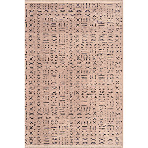 Enti Terrace 8211 Kahve Iskandinav Halı Yıkanabilir Kesme Yolluk Koridor Kaymaz Çocuk Odası 120x250 cm