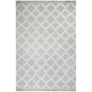 Enti Togo 7505 Gri̇ Hav Toz Vermez Hasır Dokulu Koridor Mutfak Salon Kesme Halı 80x500 cm
