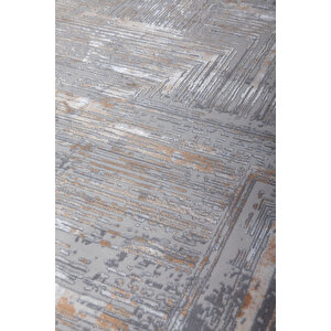 Madrid 1005 Gold Halı Kilim Kaymaz Taban Salon Mutfak Kesme Yolluk Makine Halısı 80x400 cm