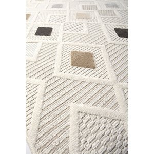 Enti Bonn 8804 Gri Iskandinav Halı Salon Halısı Kesme Halı Yolluk 160x250 cm