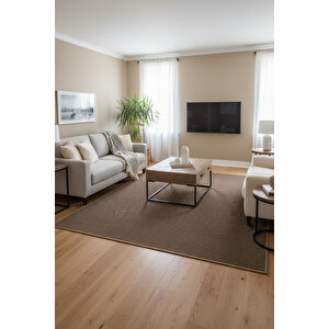 Antik 1806 Kahve Hav Toz Vermez Kolay Temizlenen Salon Halısı Yolluk Koridor Halısı 80x500 cm