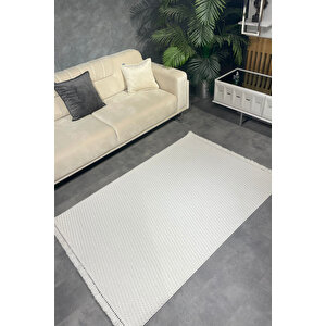 Luxess Dizayn 1063 Vizon Kaymaz Taban Kesme Yolluk Mutfak Halısı Modern Salon Halısı 80x250 cm