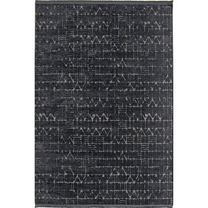 Enti Terrace 8206 Antrasit Iskandinav Halı Yıkanabilir Kesme Yolluk Koridor Kaymaz Çocuk Odası 160x250 cm
