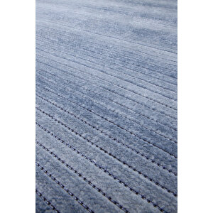 Luxess Cool 402 Mavi Hav Toz Vermez Salon Halısı Kesme Halı Yolluk Kaymaz Taban Halı 160x230 cm