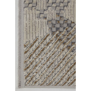 Enti Dora 1904 Vizon Salon Halısı Kesme Yolluk Yumuşak Doku Kaymaz Tozumaz Halısı 120x500 cm