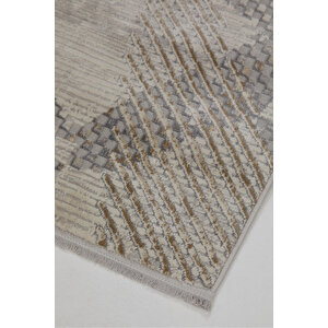 Enti Dora 1904 Vizon Salon Halısı Kesme Yolluk Yumuşak Doku Kaymaz Tozumaz Halısı 120x500 cm