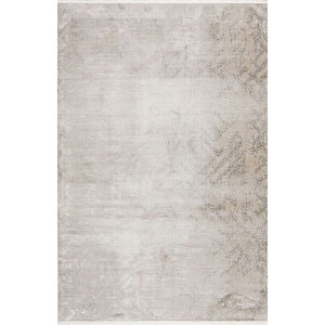 Luxess Cotton 1076 Bej Hav Toz Vermez Salon Halısı Kesme Halı Yolluk 120x450 cm