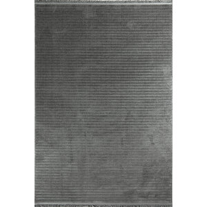 Enti Prag 9214 Antrasit Halı Yolluk Modern Salon Halısı Antre Hol 120x350 cm