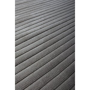 Enti Prag 9214 Antrasit Halı Yolluk Modern Salon Halısı Antre Hol 120x350 cm