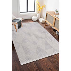 Enti Akik 8606 Gri Halı Kilim Salon Mutfak Kesme Yolluk Dokuma 120x180 cm