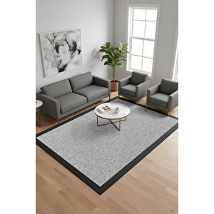Bombay 663 Gri Hav Toz Vermez Kolay Temizlenen Hasır Doku Sisal Halı 160x230 cm