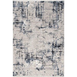 Enti Norm 6214 Mavi Salon Halısı Kesme Yolluk Yumuşak Doku Kaymaz Halısı 100x450 cm