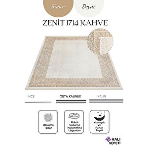Enti Naturel 1714 Kahve Yumuşak Dokulu Parlak Görünümlü Halı Kesme Yolluk 160x230 cm