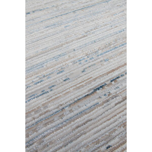 Luxess Nova 1123 Mavi Halı Kilim Kaymaz Taban Yıkanabilir Salon Mutfak Kesme Yolluk 160x300 cm