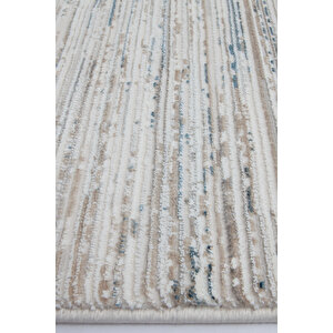 Luxess Nova 1123 Mavi Halı Kilim Kaymaz Taban Yıkanabilir Salon Mutfak Kesme Yolluk 160x300 cm