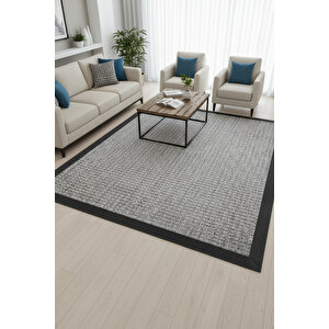 Bombay 667 Gri Hav Toz Vermez Kolay Temizlenen Hasır Doku Sisal Halı 160x250 cm