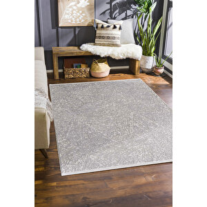 Enti Akik 8607 Gri Halı Kilim Salon Mutfak Kesme Yolluk Dokuma 160x300 cm